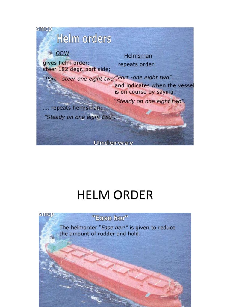 Helm Orders On A Ship PDF