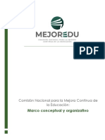 Comisión Nacional de Educación: Marco conceptual y organizativo