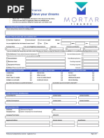 Mortar Finance - Home Loan Application Form