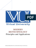Modern Biotechnology: Principles and Applications