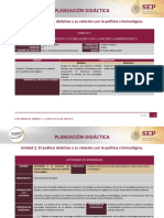 Planeación Didáctica Unidad 2 Analisis Delictivo