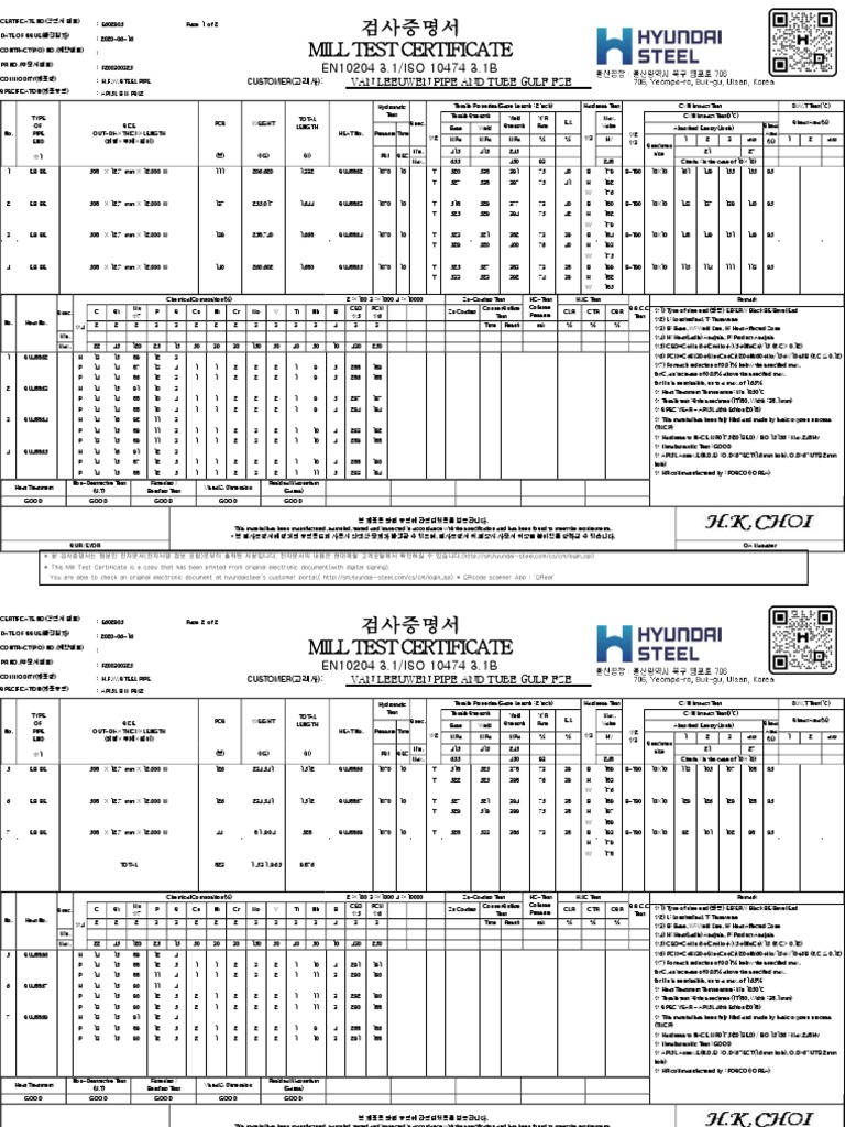  mill test certificate en10204 3 1 iso 10474 3 1b pdf