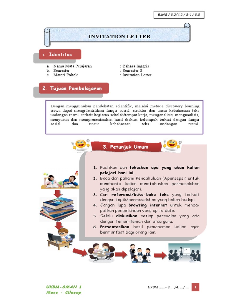 UKBM Kelas 11 Invitation LetterRuwiyah PDF