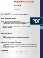 Engine Maintenance-Repair and Overhauling: 1.dismantling of Engine Components and Cleaning 2.cleaning Methods