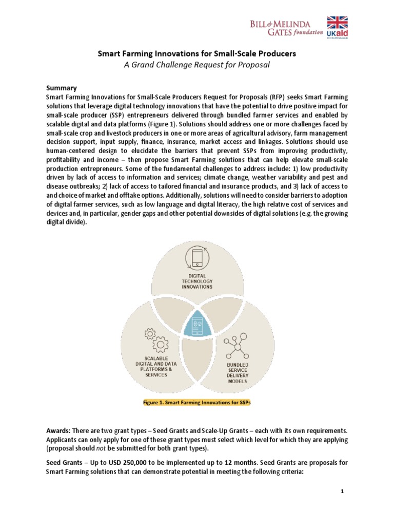 Smart Farming RFP for Small Producers | PDF | Internet Of Things ...
