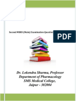 Second Mbbs Main Examination Questions PDF