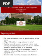 CLL261-Theoretical Models of Chemical Process: Hariprasad Kodamana Iit Delhi