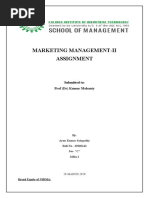 MARKETING MANAGEMENT ASSIGNMENT