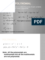 Polynomial: X X X X