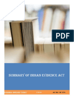 Indian Evidence Act Summary