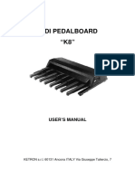 Midi Pedalboard "K8": User'S Manual