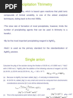 Understanding Argentometric Titration | PDF | Titration | Chemistry