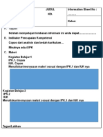 Format Information Sheet - SMK-SMA