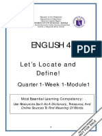 ENGLISH-4 Q1 Mod1 Using-Dictionary-Thesaurus PDF