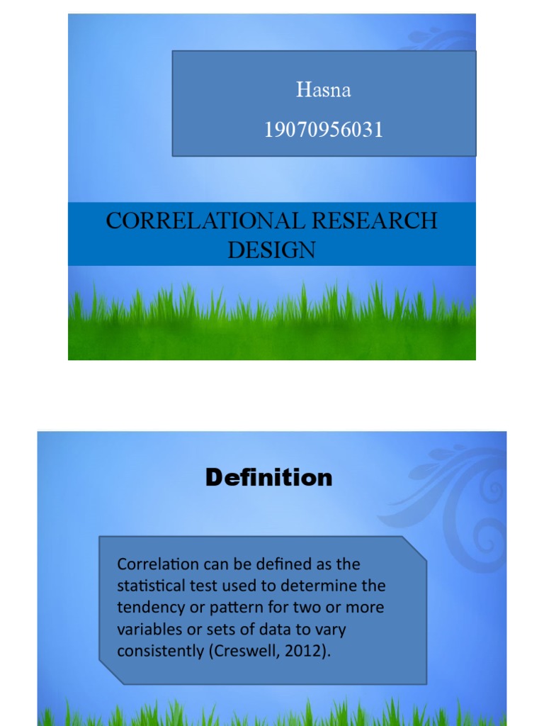 Correlational Research Design Overview | PDF | Structural Equation ...