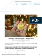 Importance of Microeconomics - Microeconomics - Microeconomics PDF