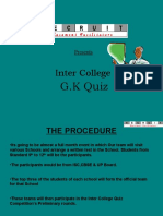 Inter College: G.K Quiz