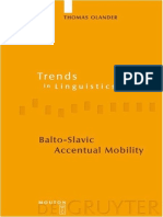 Olander - Balto-Slavic Accentual Mobility (2009) PDF