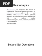 Real Analysis: Mathematics Real Numbers Sequences Series Real Functions