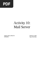 Activity 10: Mail Server: Amaba, Marcus Albert M. February 6, 2018 CPE42FB1 Engr. Ariel Isidro