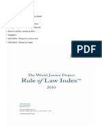 World Justice Project Index, v. 3.0, 2010 
