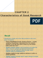 CH 2 Sess 3 Characteristics of Good Research F2019