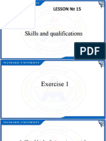 Unit 15 Skills and Qualifications