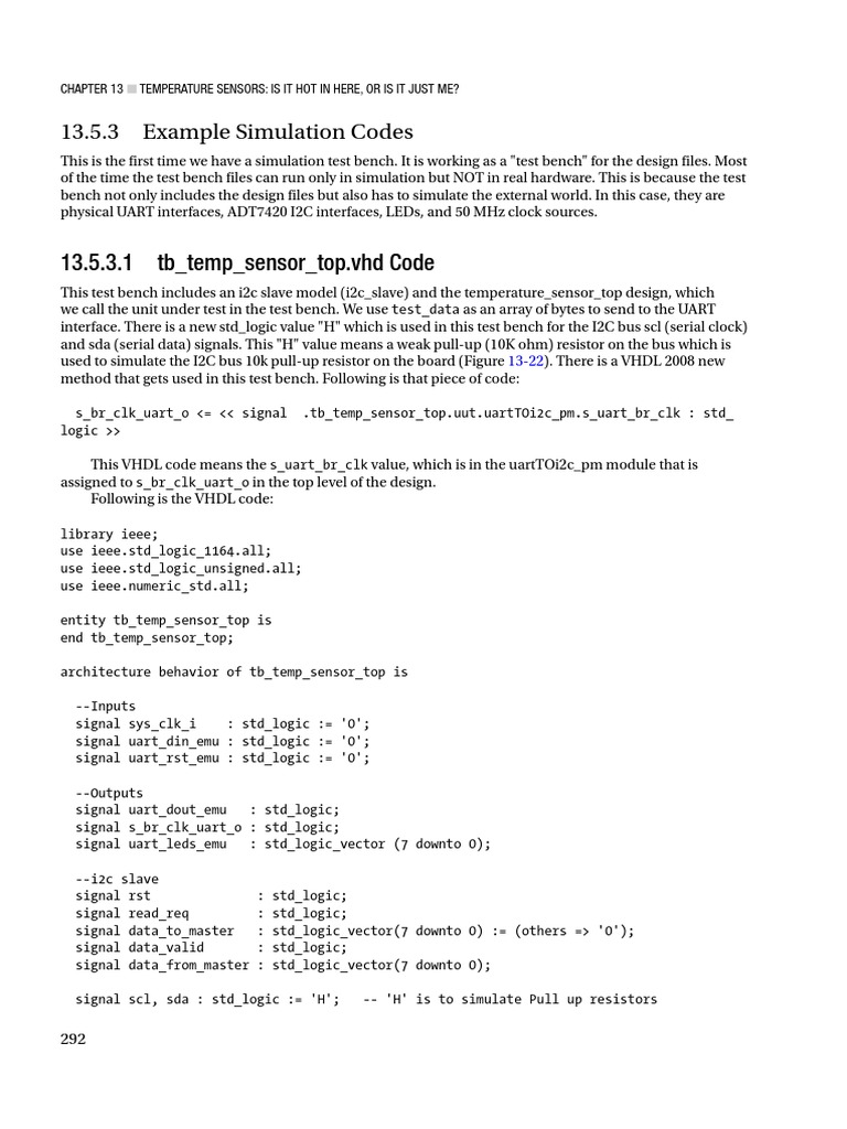 13.5.3 Example Simulation Codes Temperature Sensors Is It Hot in Here