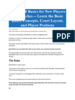Basketball Basics For New Players and Coaches - Learn The Basic Rules, Concepts, Court Layout, and Player Positions