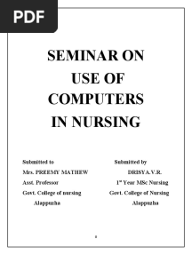 SEMINAR On Use of Computers