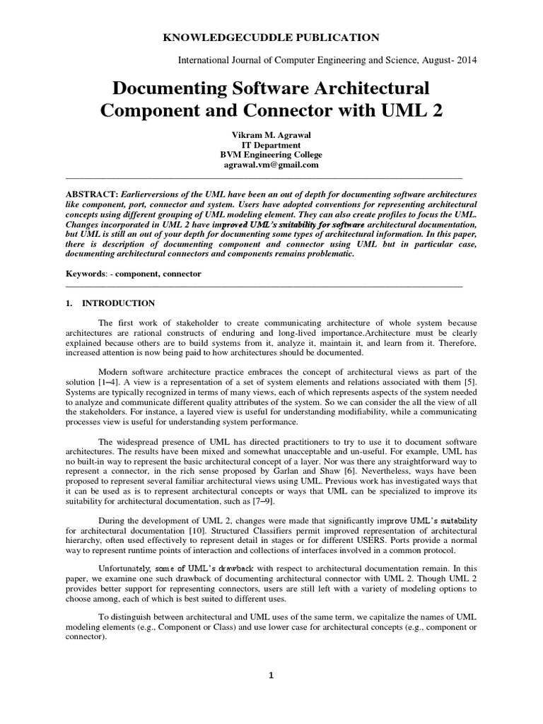 Documenting Software Architecture with UML | PDF | Unified Modeling ...