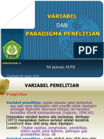 P6 - Variabel Dan Paradigma Penelitian PDF