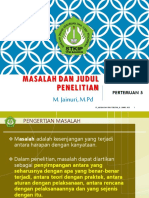 P5 - Masalah Dan Judul Penelitian PDF