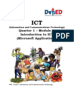 ICT - G7 - q1 - Mod1 - Introduction To ICT - With Answer Key Edited