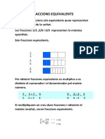 FRACCIONS EQUIVALENTS