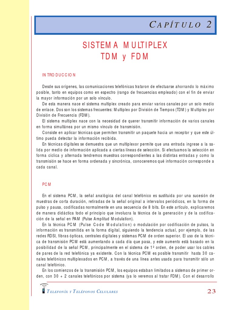 Sistemas de Multiplexión: TDM y FDM | PDF | Muestreo (procesamiento de ...