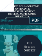 Initiating Collaborative Governance - The System Context, Drivers, and Regimes Formation