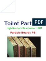 Toilet Partition: High Moisture Resistance: HMR