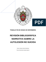 REVISIÓN BIBLIOGRÁFICA Autolesiones PDF