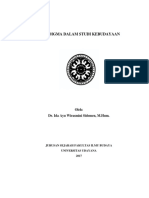 Paradigma Dalam Studi Kebudayaan: Oleh: Dr. Ida Ayu Wirasmini Sidemen, M.Hum