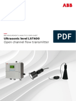 Ultrasonic Level LST400: Open Channel Flow Transmitter