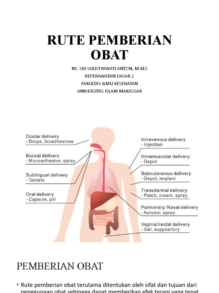 Rute Pemberian Obat dan Tekniknya | PDF