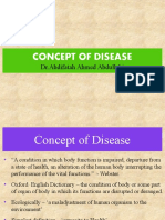 Concept of Disease: DR - Abdifatah Ahmed Abdullahi