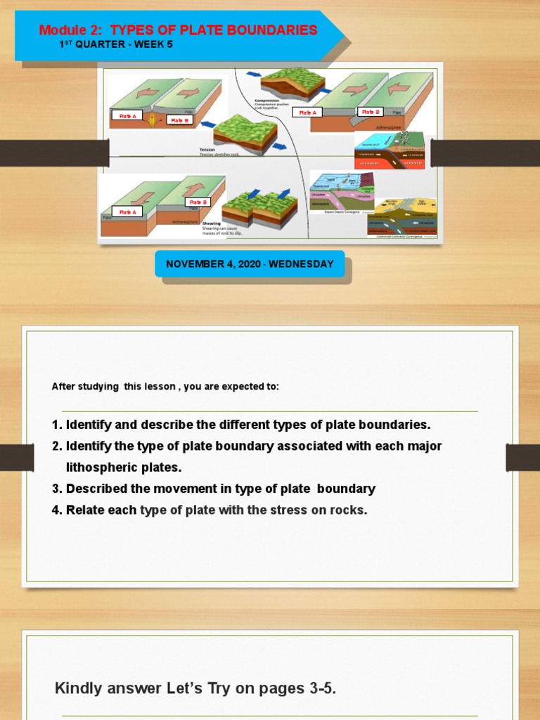 Types of Plate Boundaries Explained | PDF | Plate Tectonics | Rift
