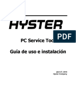 Hyster PC Service Tool Guía de Instalación y Uso