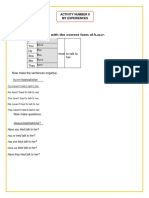 My Experiences with the Present Perfect Tense