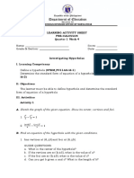 Learning Activity Sheet Pre-Calculus Quarter 1 Week 4