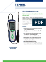 Digi-Sense Hot-Wire Anemometer Datasheet