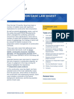 Construction Case Law Digest 2018/2019: 15 FEBRUARY 2019