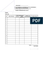 LK-3B.4 Kartu Pemakaian Alat